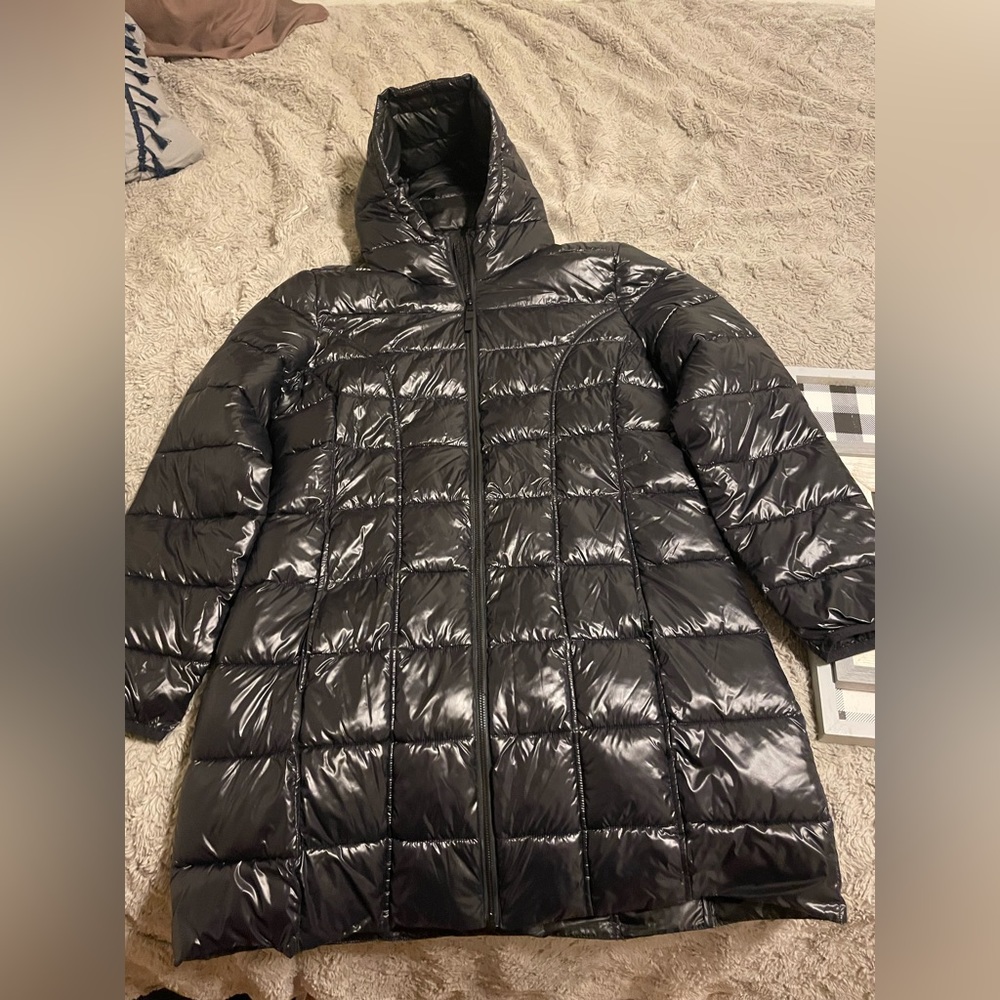 Costco packable long puffer coat